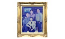 กรอบหลุยส์-ภาพครอบครัวพิมพ์ผ้าแคนวาส